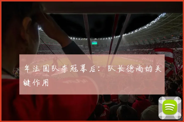 年法国队夺冠幕后:队长德尚的关键作用