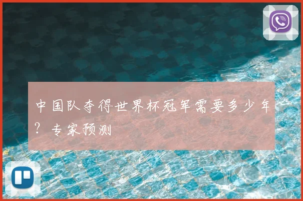 中国队夺得世界杯冠军需要多少年？专家预测